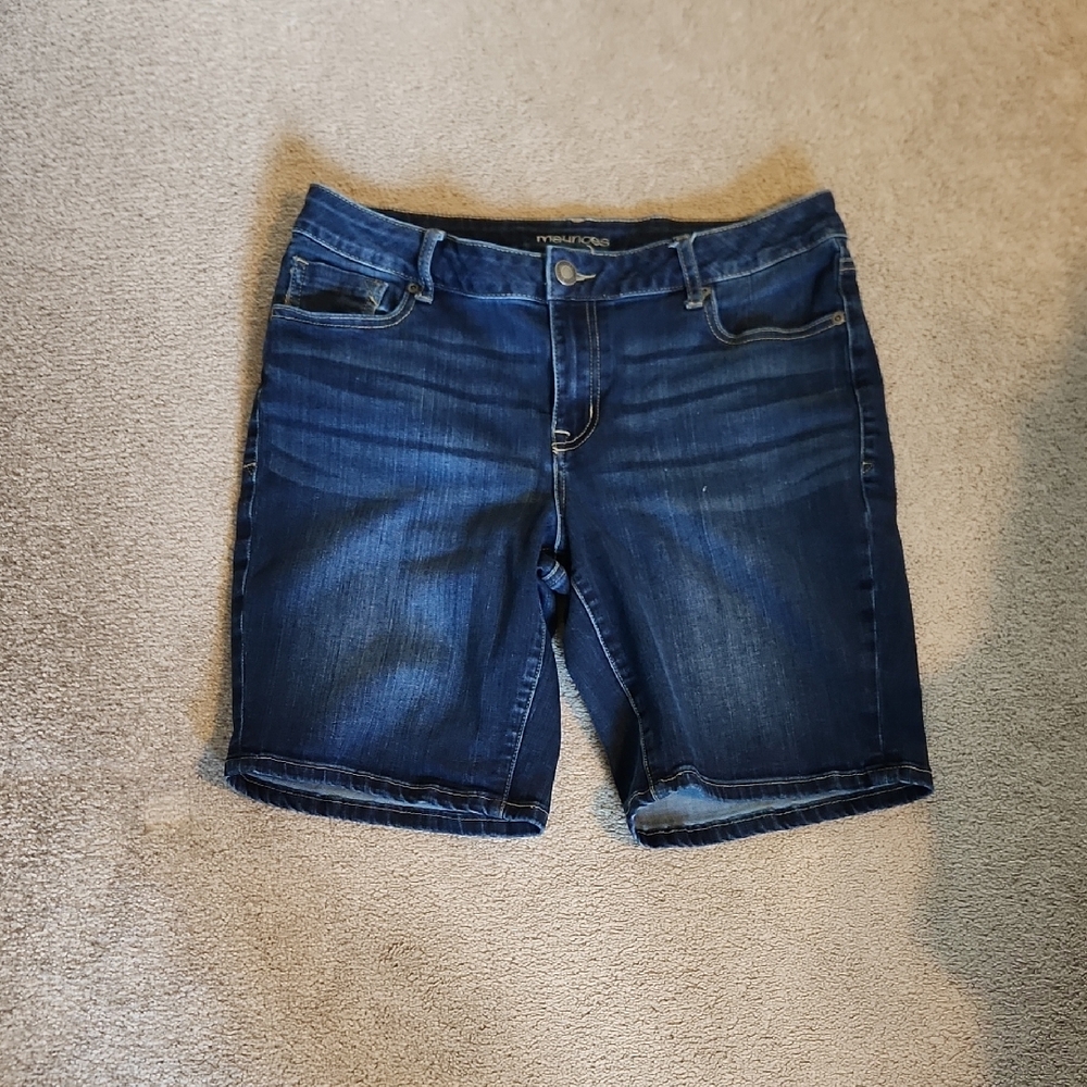 Maurices Blue Jean Shorts Classic Denim Style